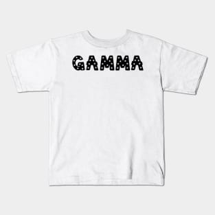 Gamma Star Letters Kids T-Shirt